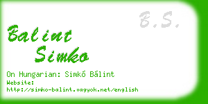 balint simko business card